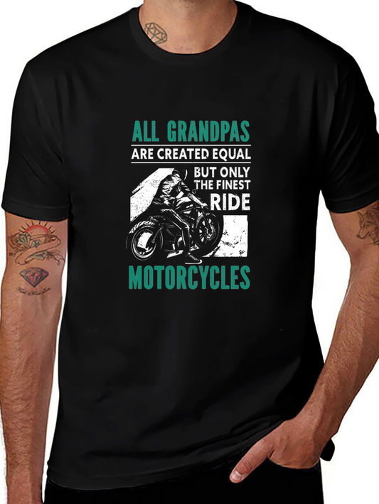 All Grandpas Ride Motorcycles Graphic Tee