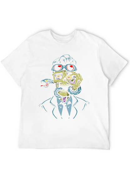 Skull & Snake Graphic T-Shirt