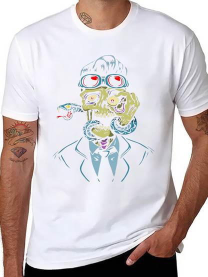 Skull & Snake Graphic T-Shirt