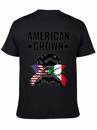 American Grown Italian Messy Bun T-Shirt