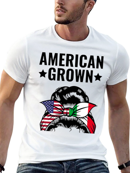 American Grown Italian Messy Bun T-Shirt
