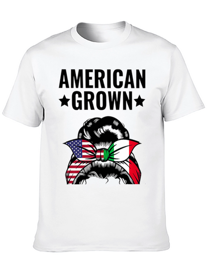 American Grown Italian Messy Bun T-Shirt