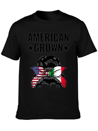 American Grown Italian Messy Bun T-Shirt