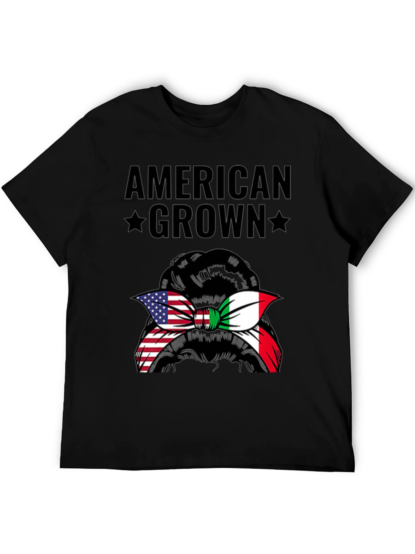 American Grown Italian Messy Bun T-Shirt