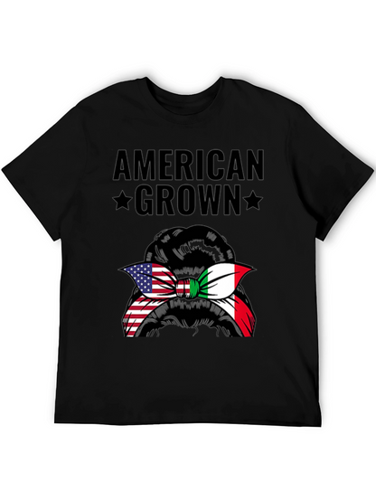 American Grown Italian Messy Bun T-Shirt