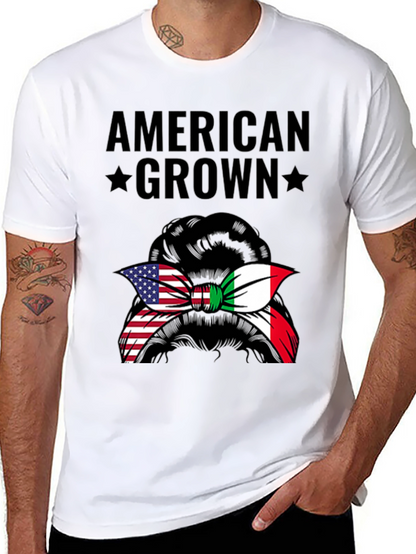 American Grown Italian Messy Bun T-Shirt
