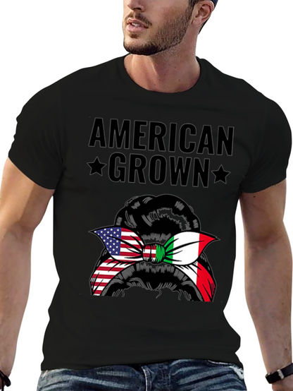 American Grown Italian Messy Bun T-Shirt