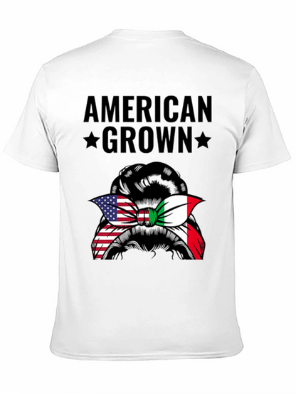 American Grown Italian Messy Bun T-Shirt