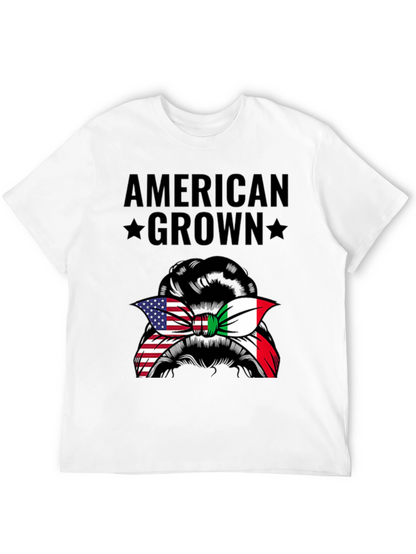 American Grown Italian Messy Bun T-Shirt