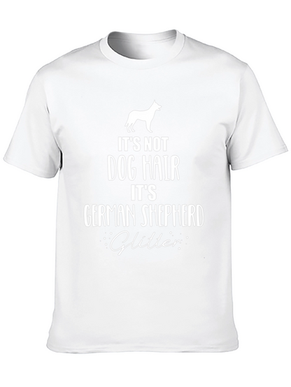 Its Not Dog Hair German Shepherd Glitter T-Shirt