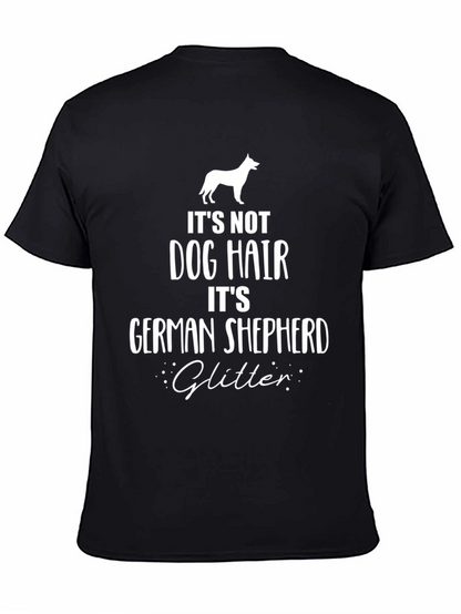 Its Not Dog Hair German Shepherd Glitter T-Shirt