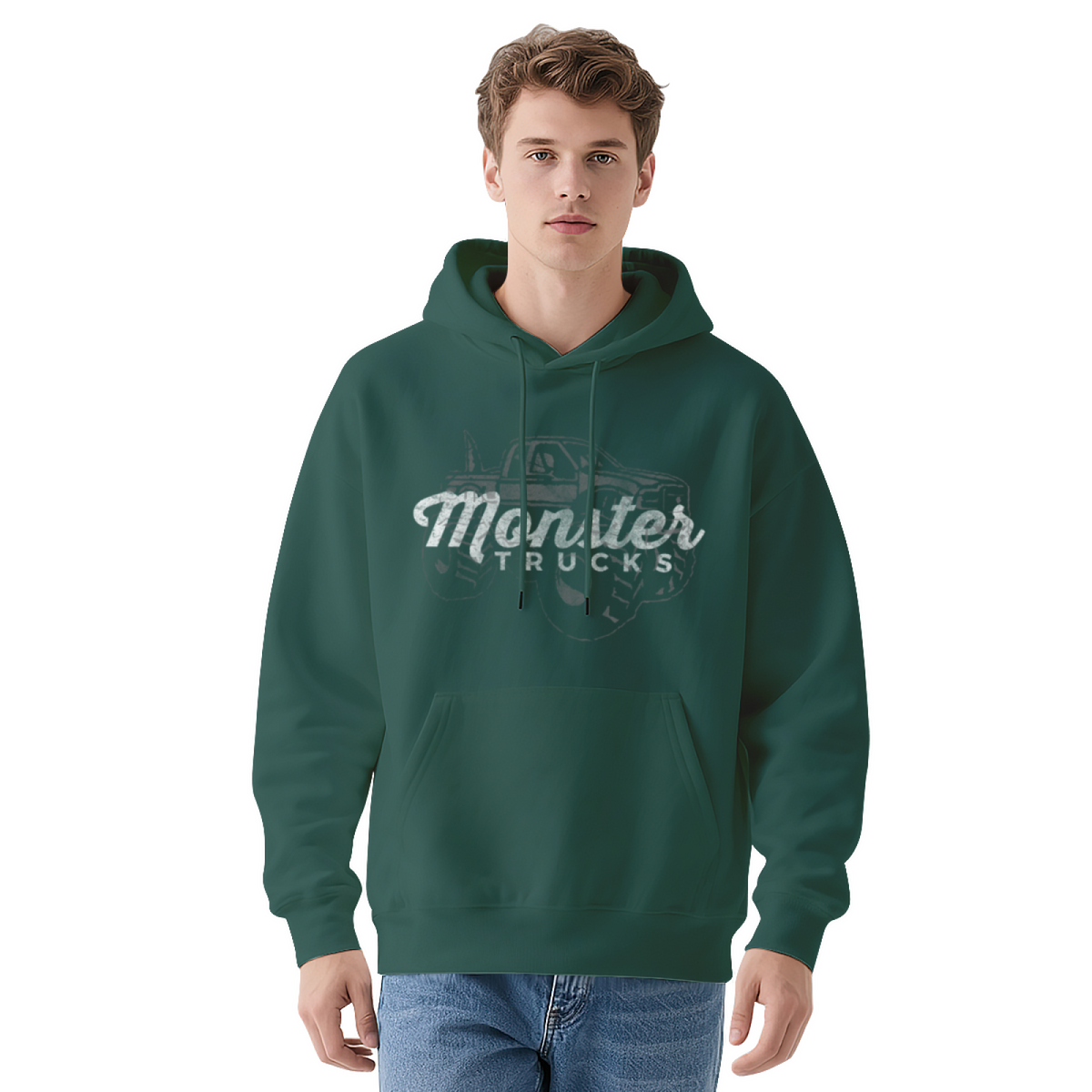 Premium Graphic Hoodie - Monster Trucks