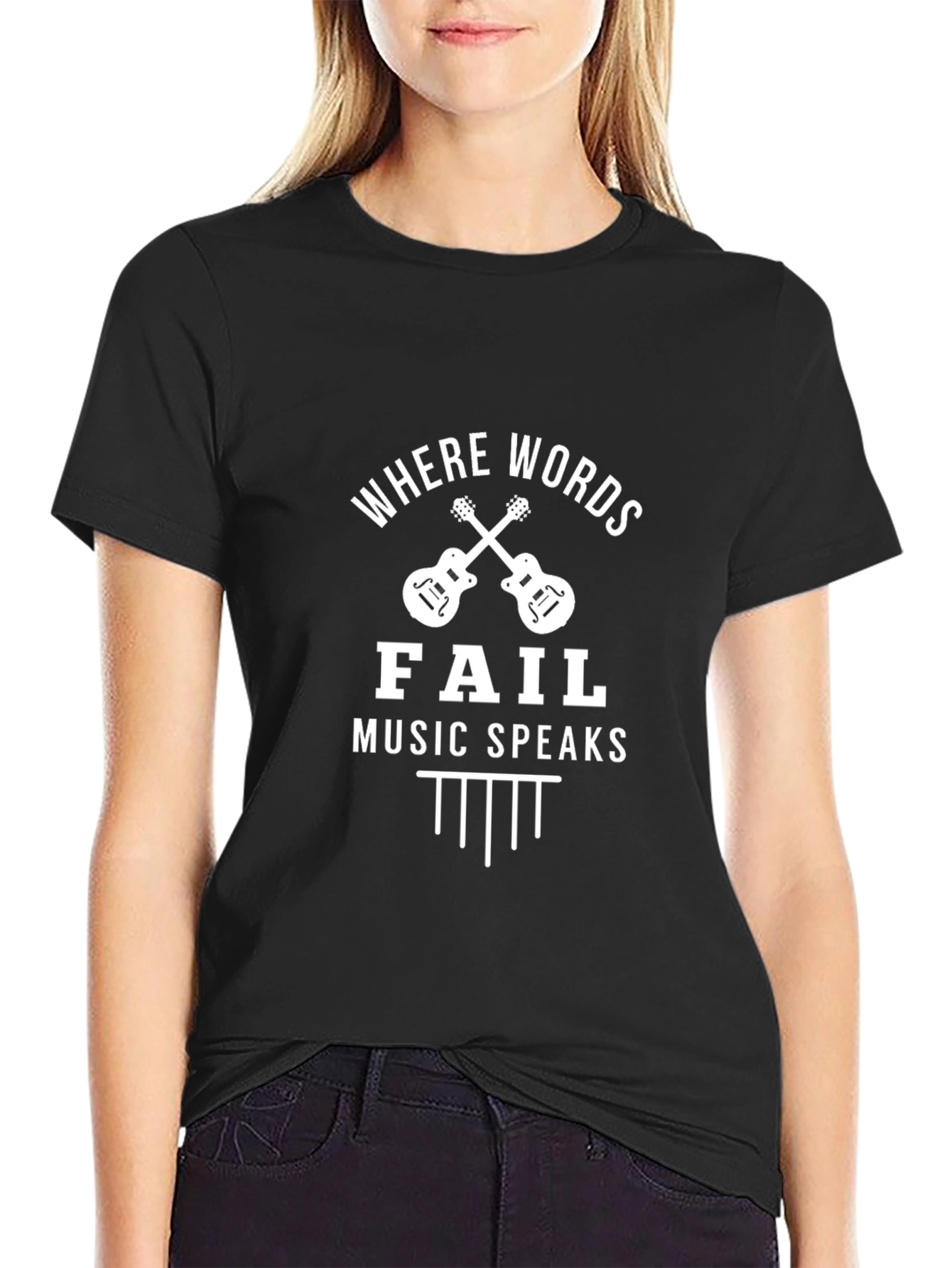 Where Words Fail Music Speaks T-Shirt
