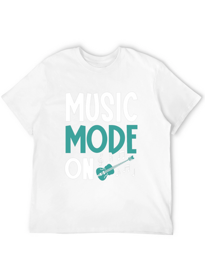 Music Mode On Black Graphic Tee
