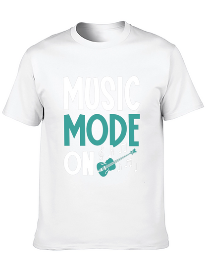 Music Mode On Black Graphic Tee