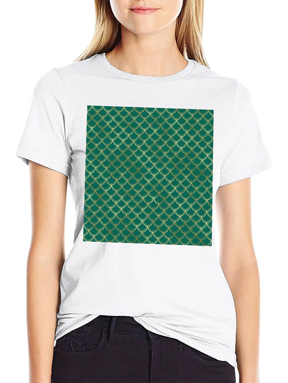 Emerald Scale Print Tee