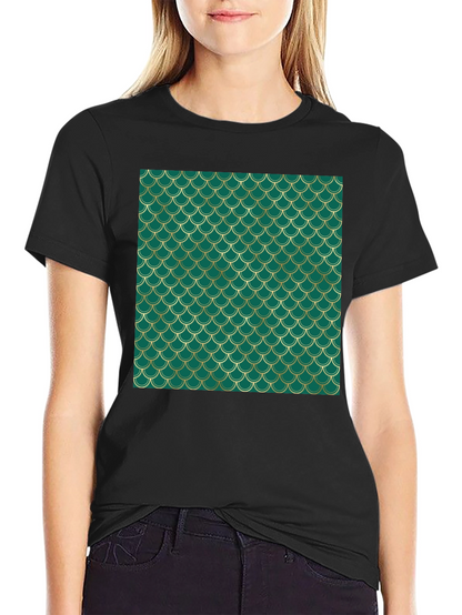 Emerald Scale Print Tee