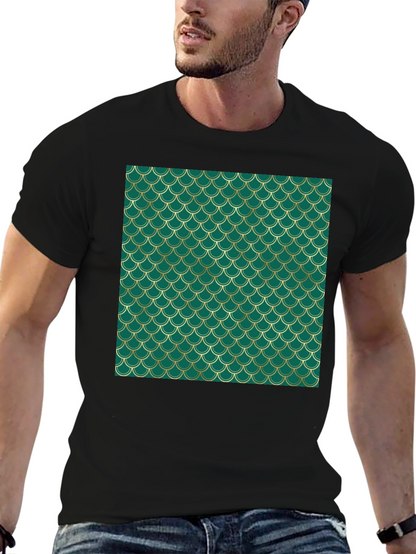 Emerald Scale Print Tee