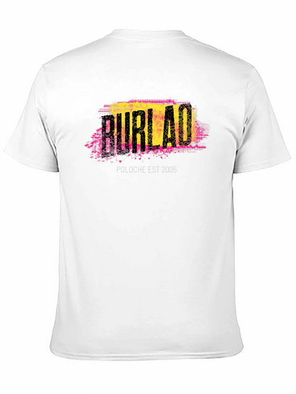 Burlac Est 2005 Graphic Tee - Black Cotton T-Shirt