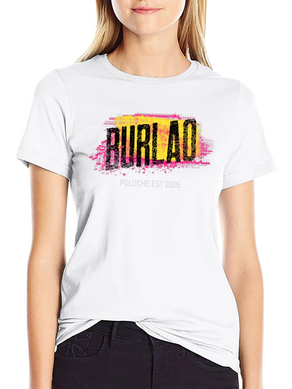 Burlac Est 2005 Graphic Tee - Black Cotton T-Shirt