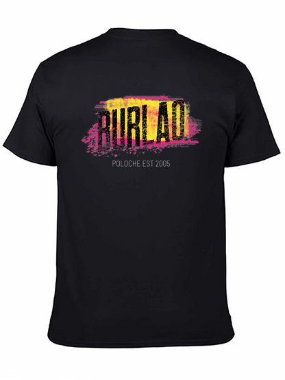 Burlac Est 2005 Graphic Tee - Black Cotton T-Shirt