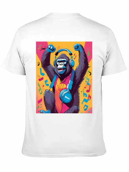Funky Monkey Tee: Music Lovers Gorilla Graphic T-Shirt