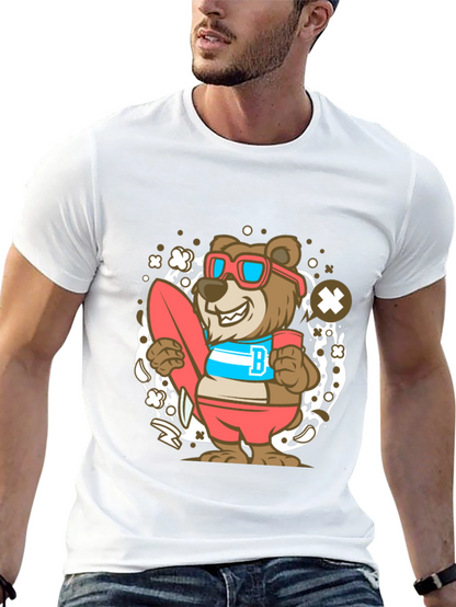 Bear Surfer Graphic T-Shirt