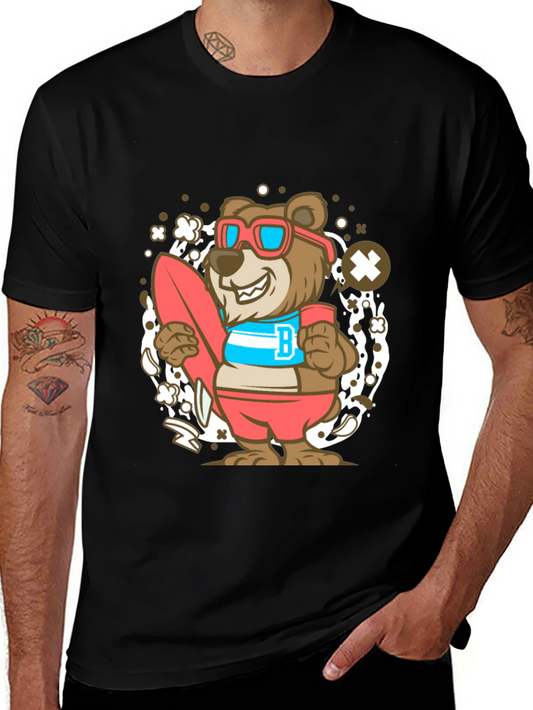 Bear Surfer Graphic T-Shirt