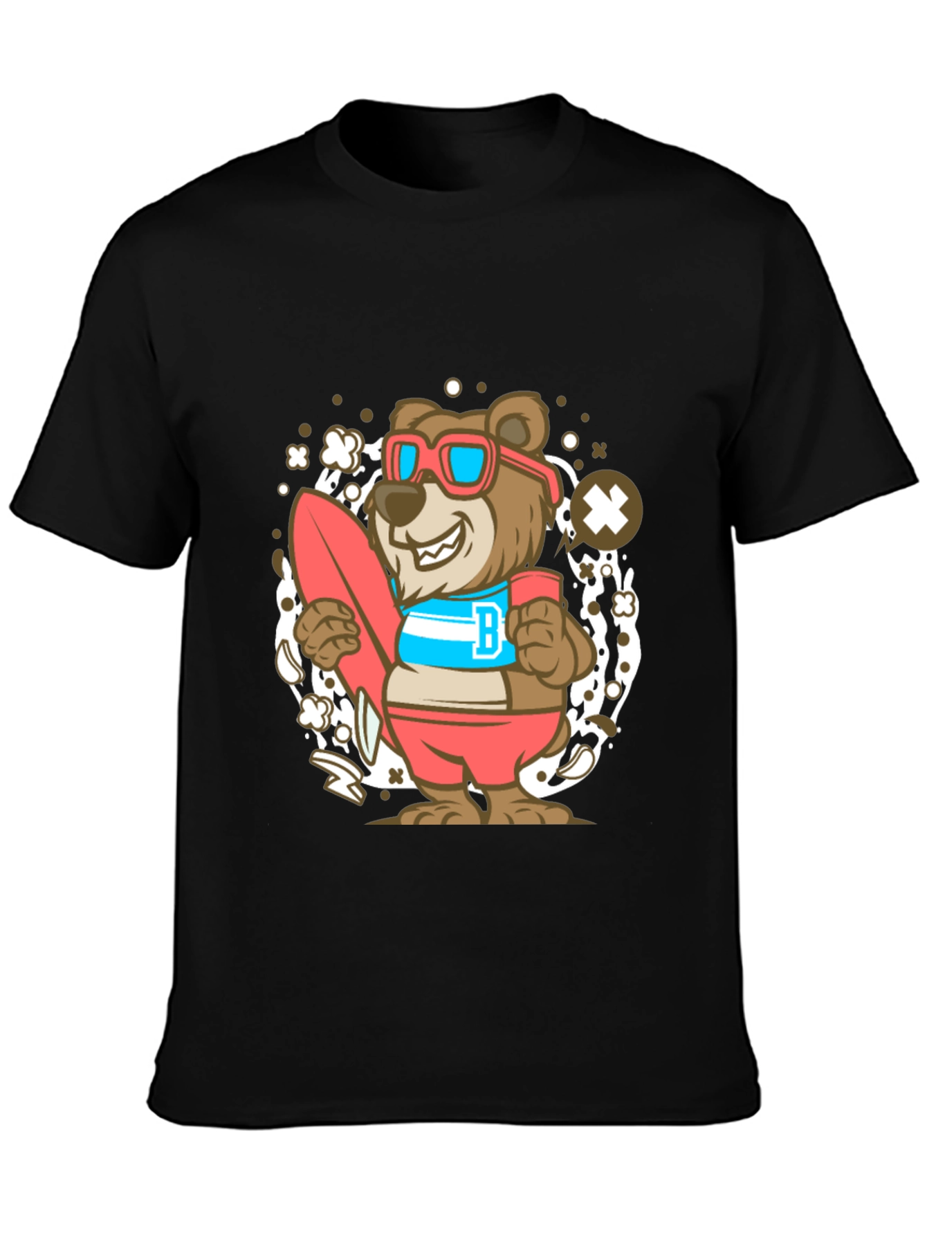 Bear Surfer Graphic T-Shirt