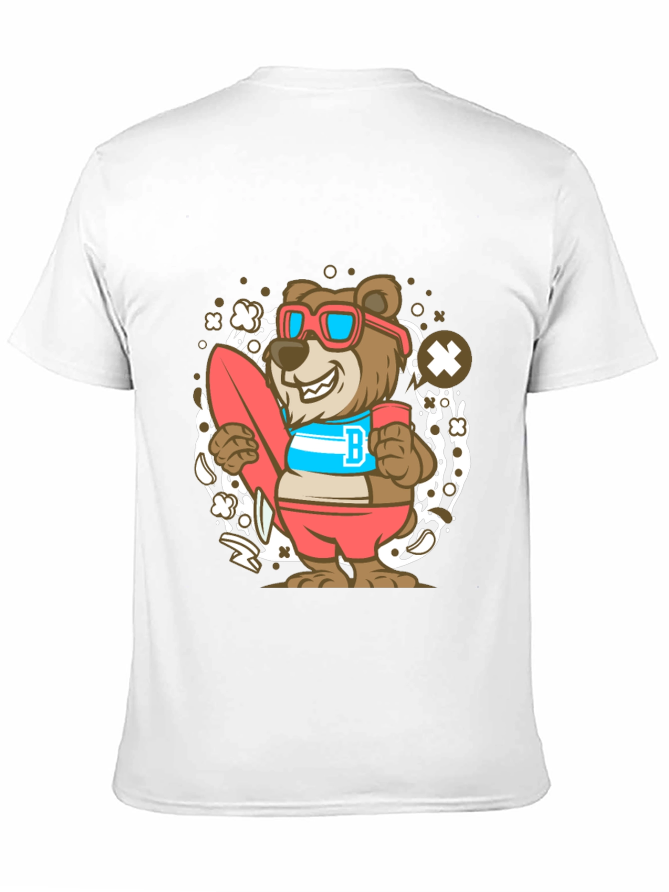 Bear Surfer Graphic T-Shirt