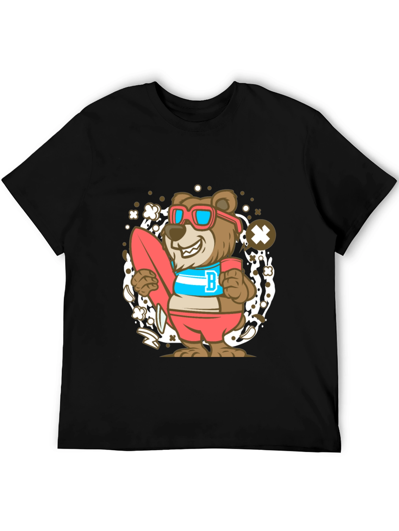 Bear Surfer Graphic T-Shirt