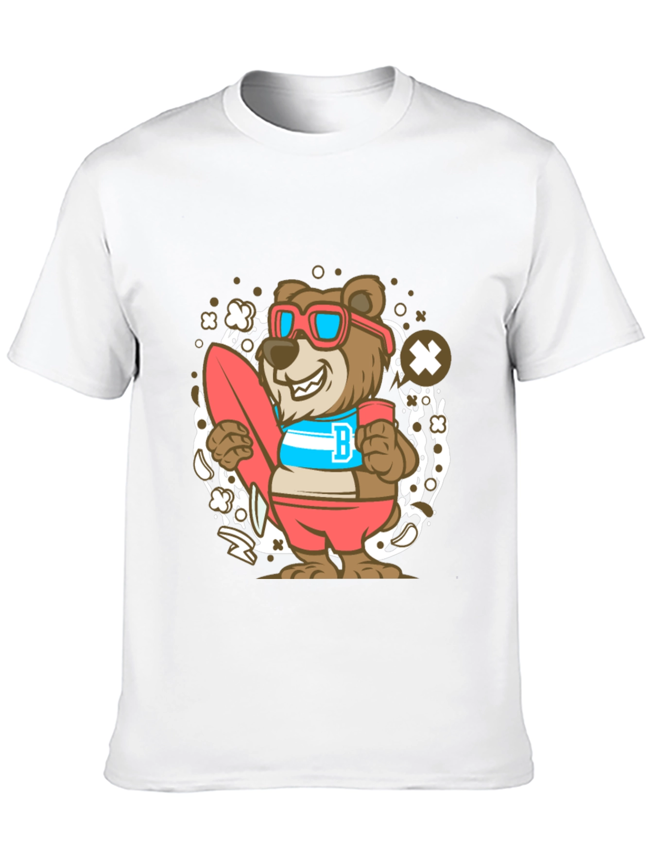 Bear Surfer Graphic T-Shirt