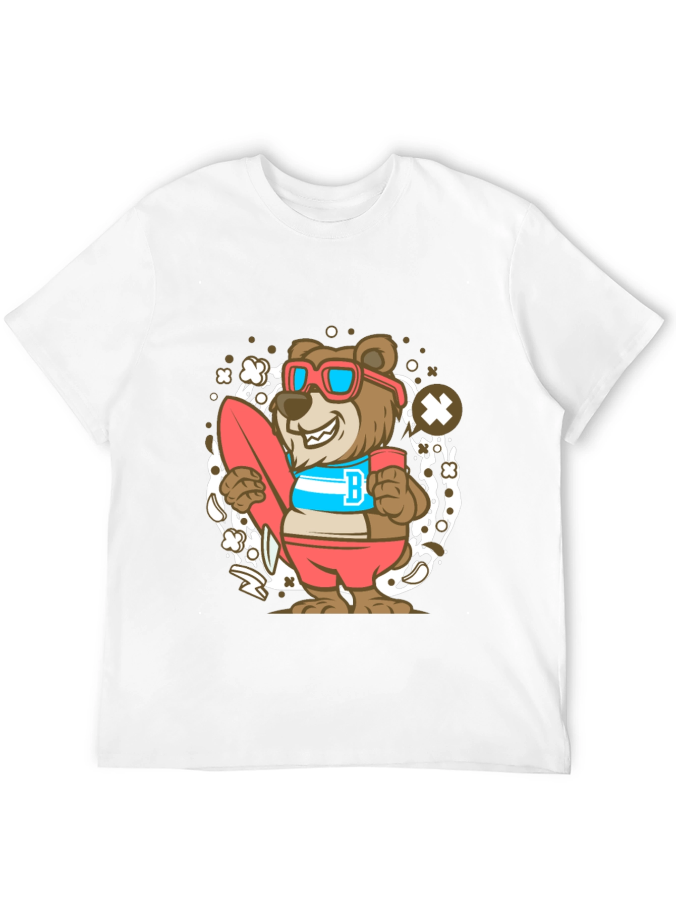 Bear Surfer Graphic T-Shirt