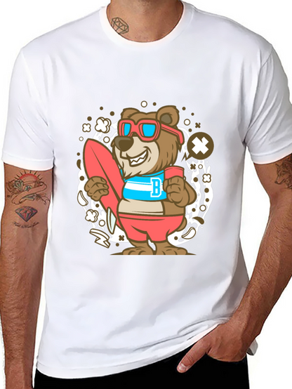 Bear Surfer Graphic T-Shirt