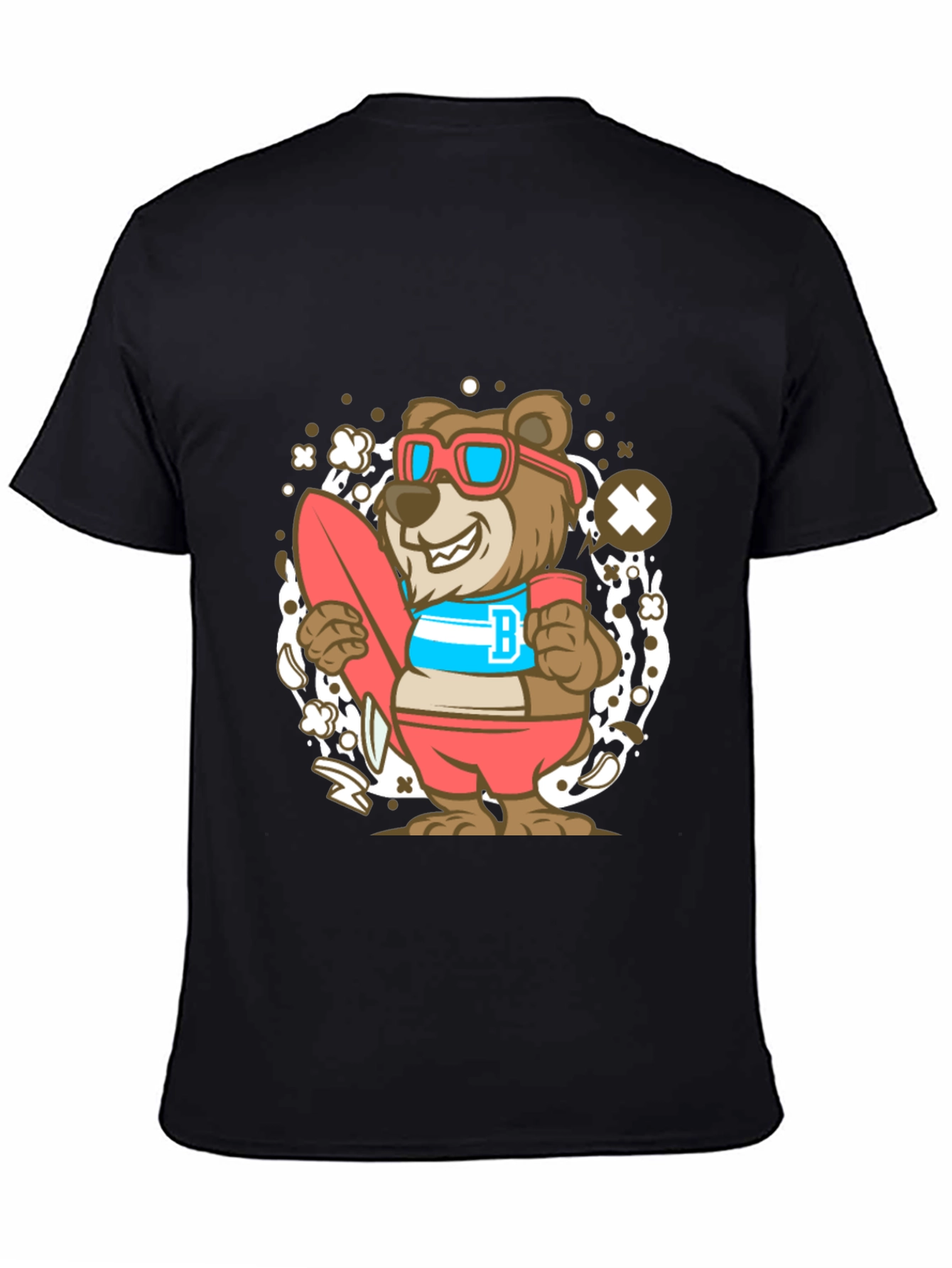 Bear Surfer Graphic T-Shirt