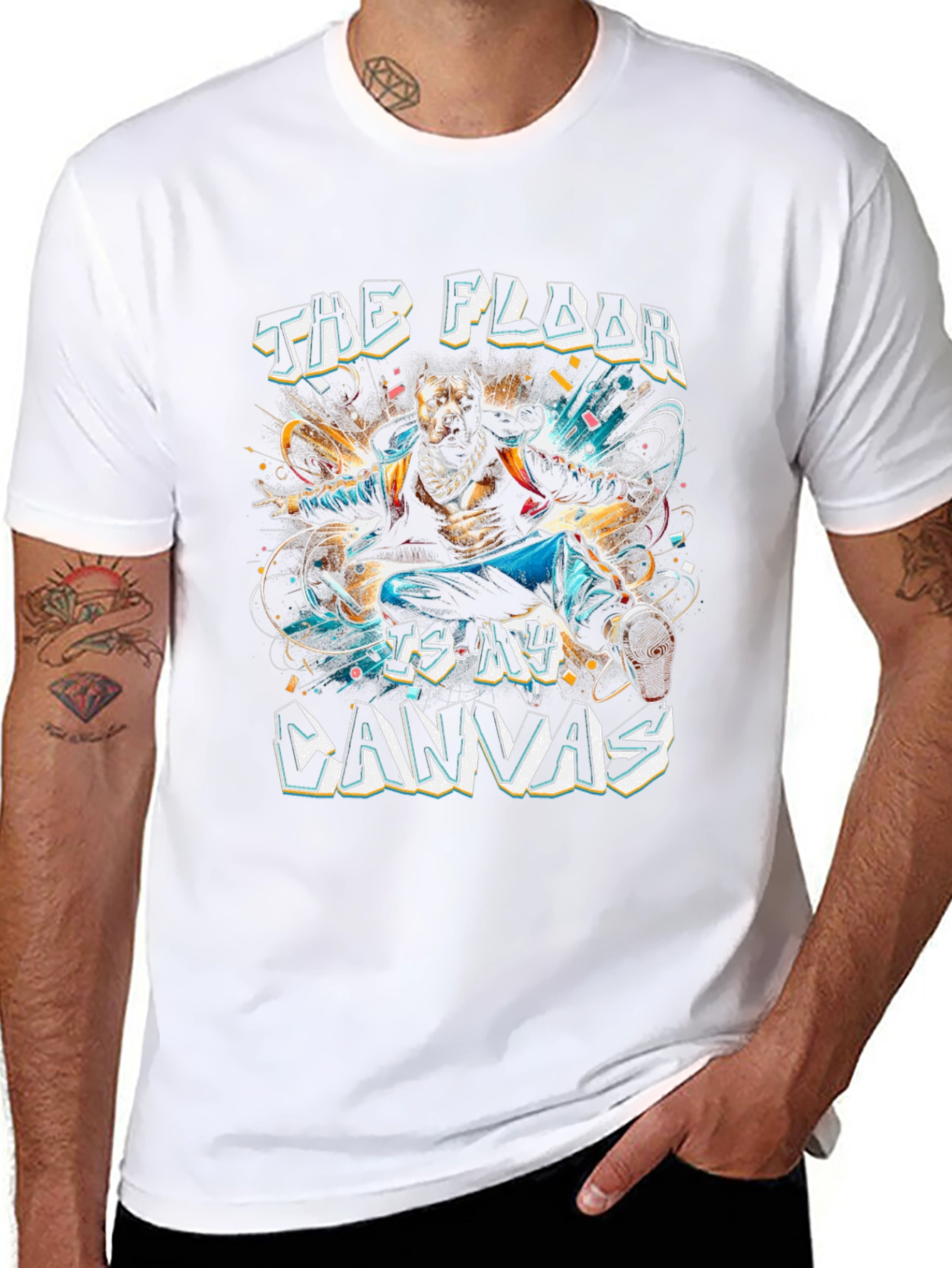 The Floor Is My Canvas Graphic Tee