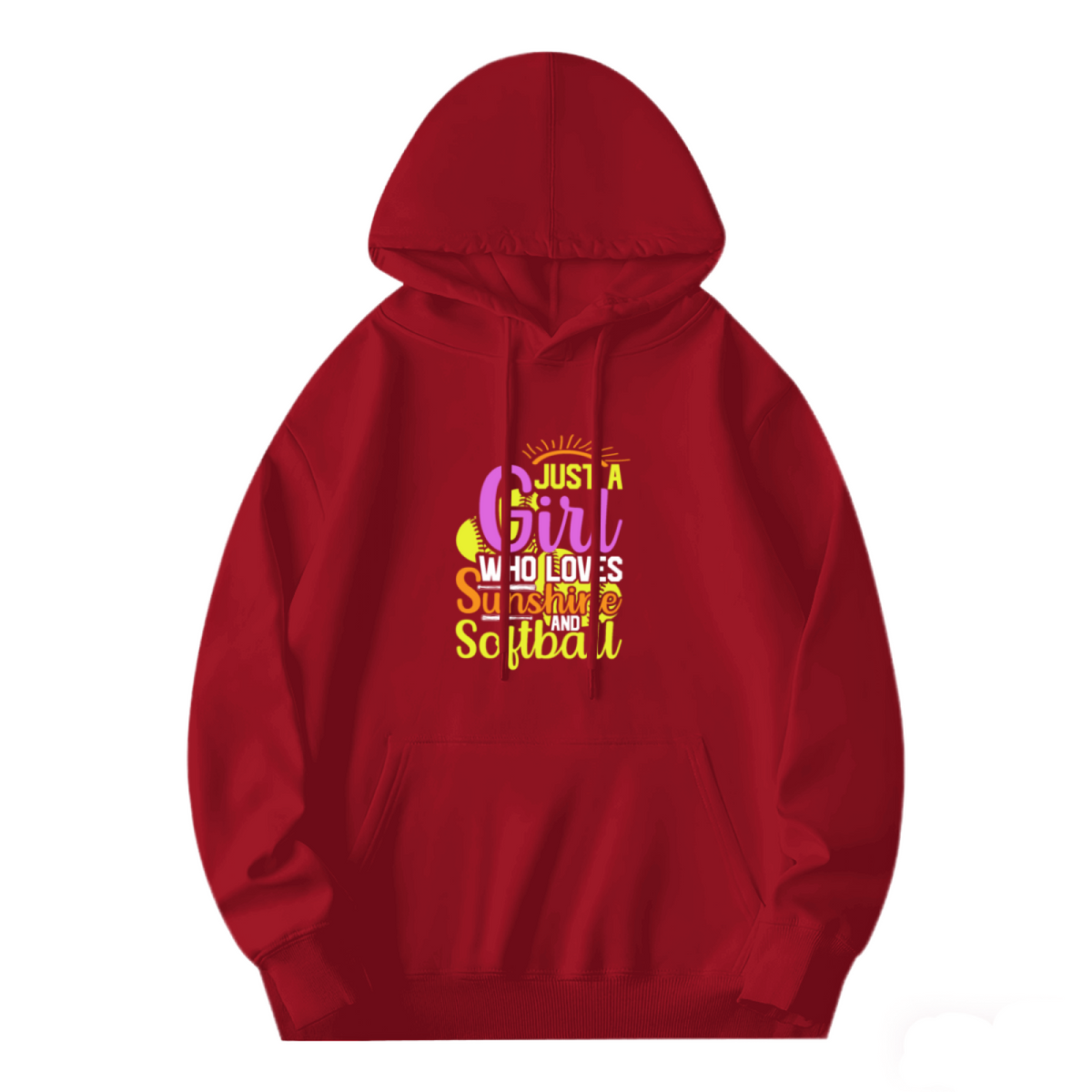 Sunshine & Softball Girl Hoodie