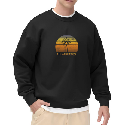 Los Angeles Sunset Palm Sweatshirt - Retro LA Palm Tree Crewneck, Vintage California Pullover, West Coast Souvenir Gift Sweatshirt, Sunset Boulevard Top