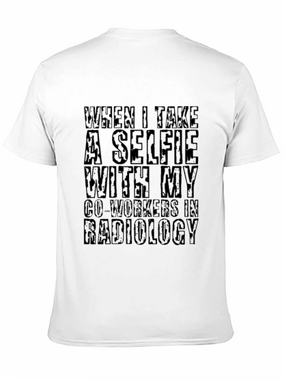 Radiology Selfie Black T-Shirt - Unique Medical Humor