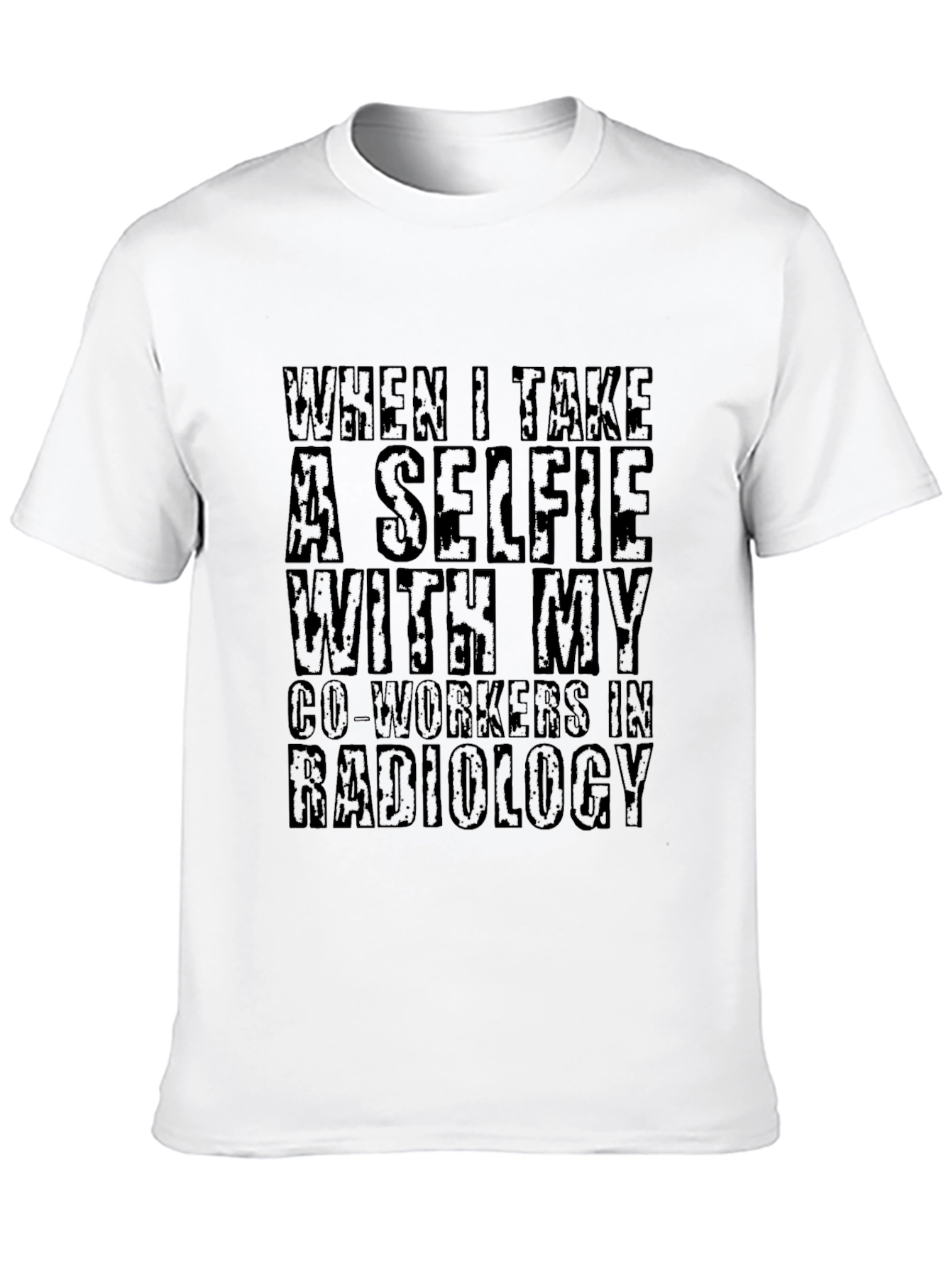 Radiology Selfie Black T-Shirt - Unique Medical Humor