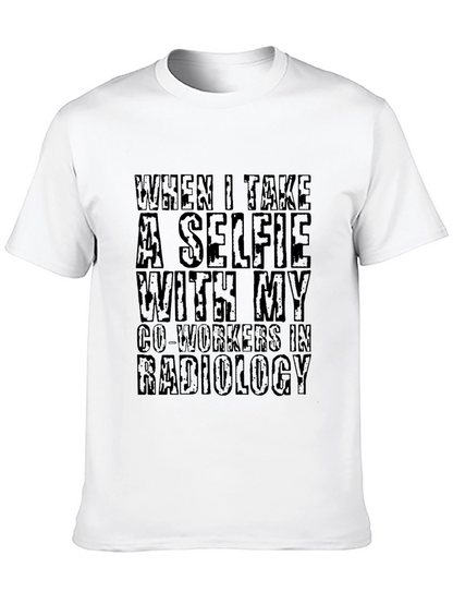 Radiology Selfie Black T-Shirt - Unique Medical Humor