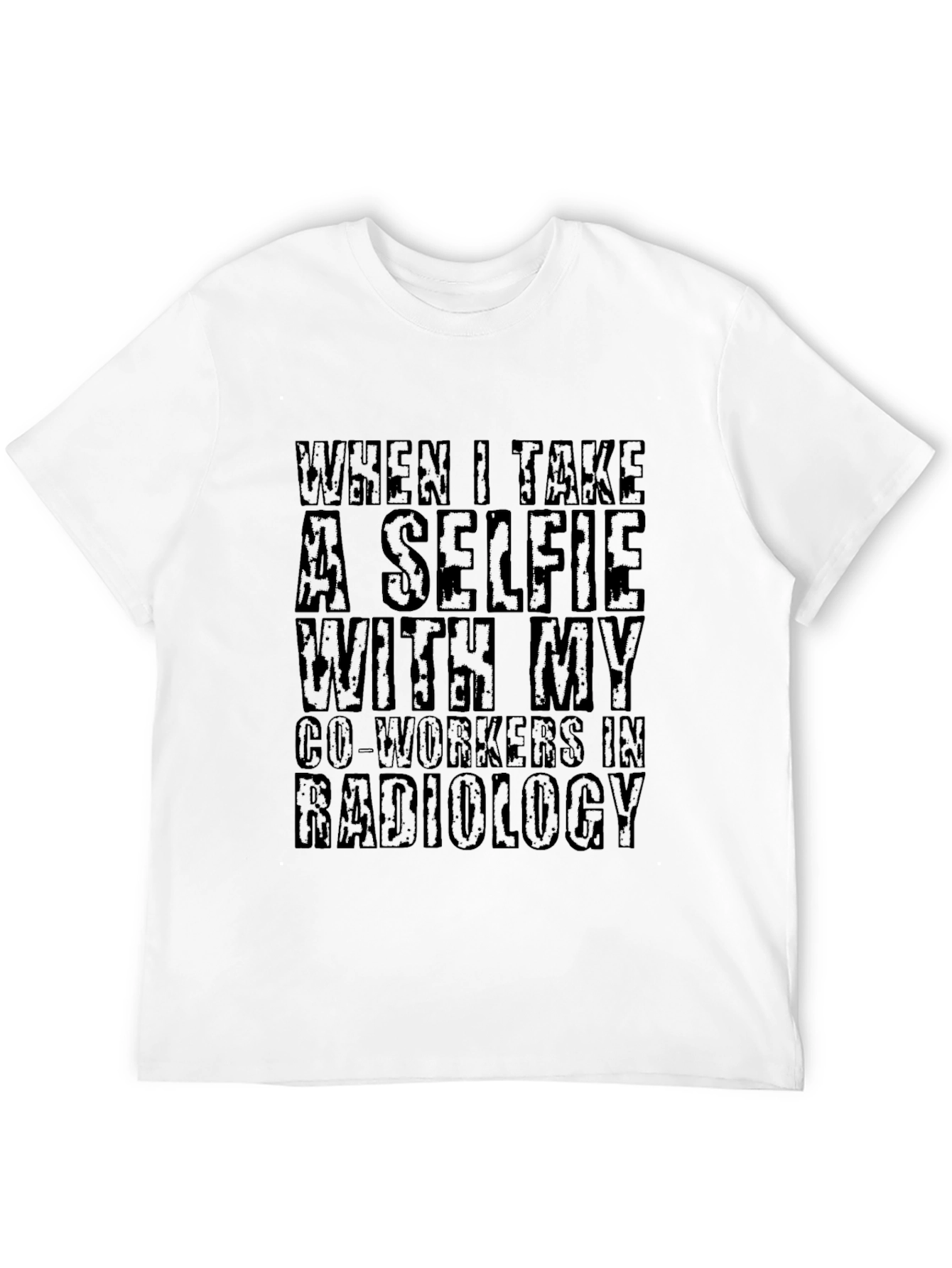 Radiology Selfie Black T-Shirt - Unique Medical Humor