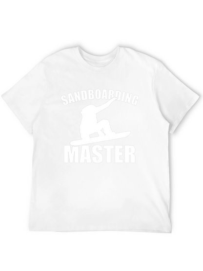 Sandboarding Master Graphic Tee - Black Cotton T-Shirt