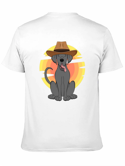 Cowboy Dog Graphic T-Shirt - Western Style