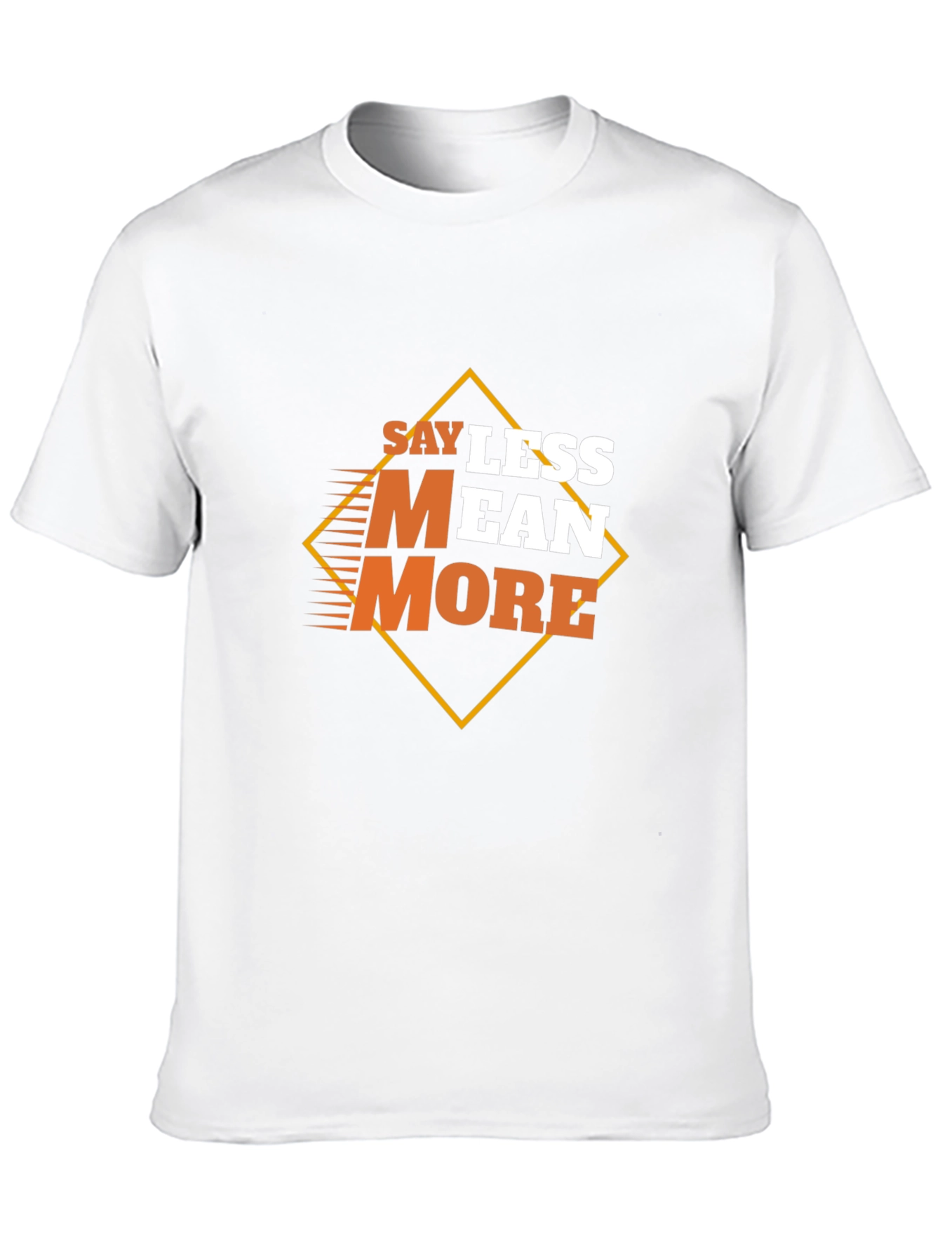 Say Less Mean More Graphic Black T-Shirt