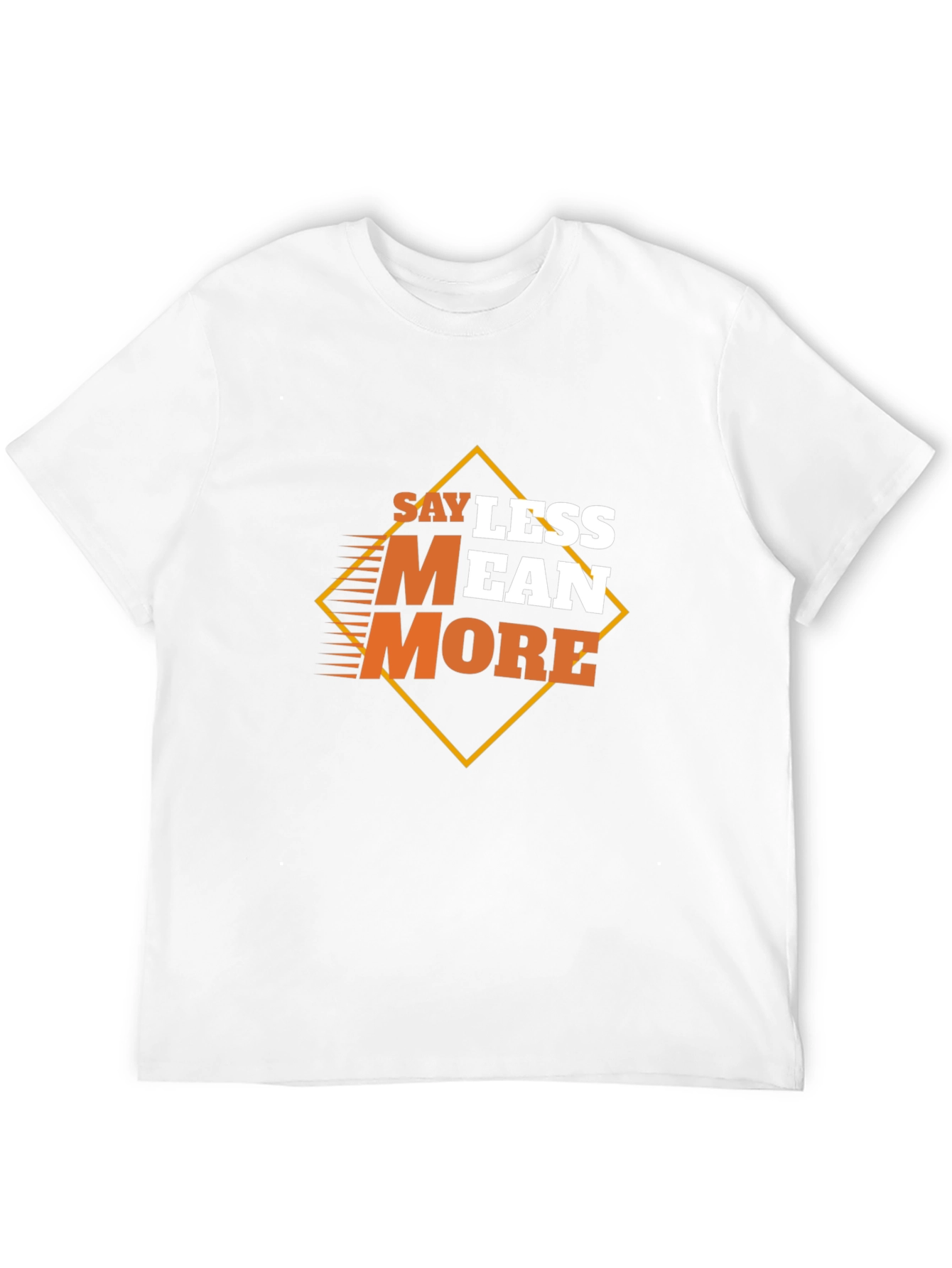 Say Less Mean More Graphic Black T-Shirt