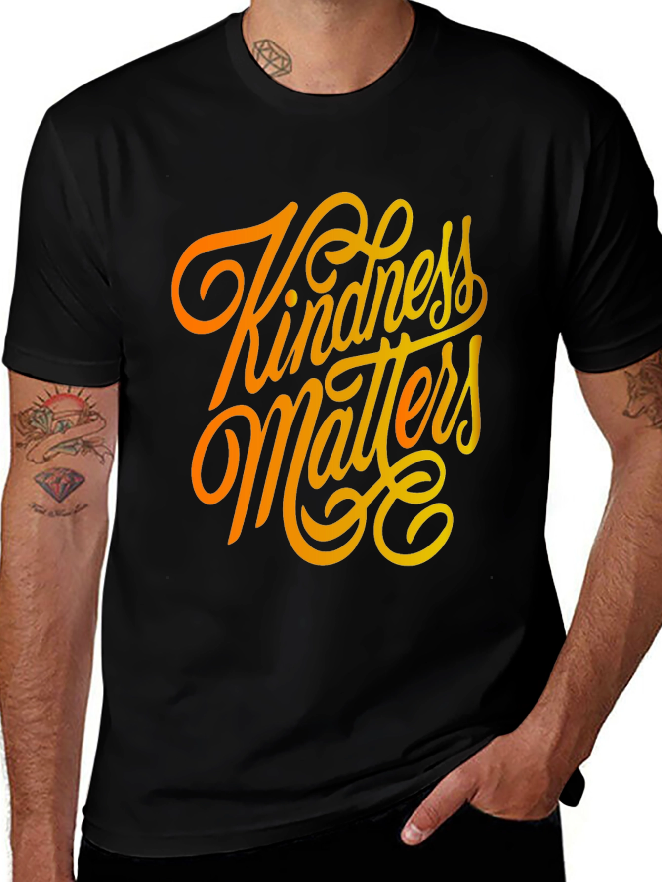 Kindness Matters Graphic Tee - Black T-Shirt