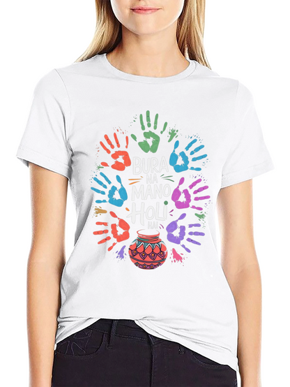 Holi Festival T-Shirt - Bura Na Mano Holi Hai