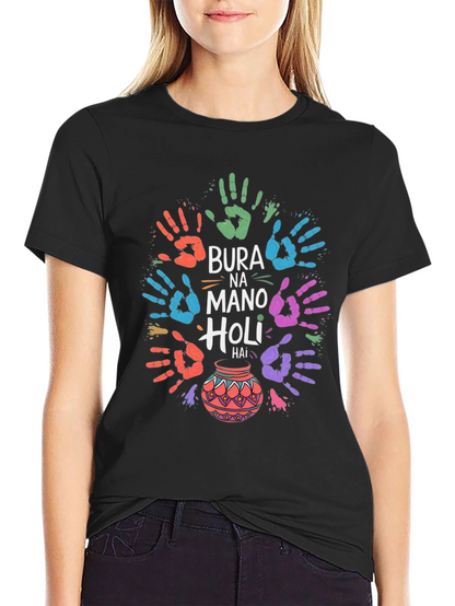 Holi Festival T-Shirt - Bura Na Mano Holi Hai