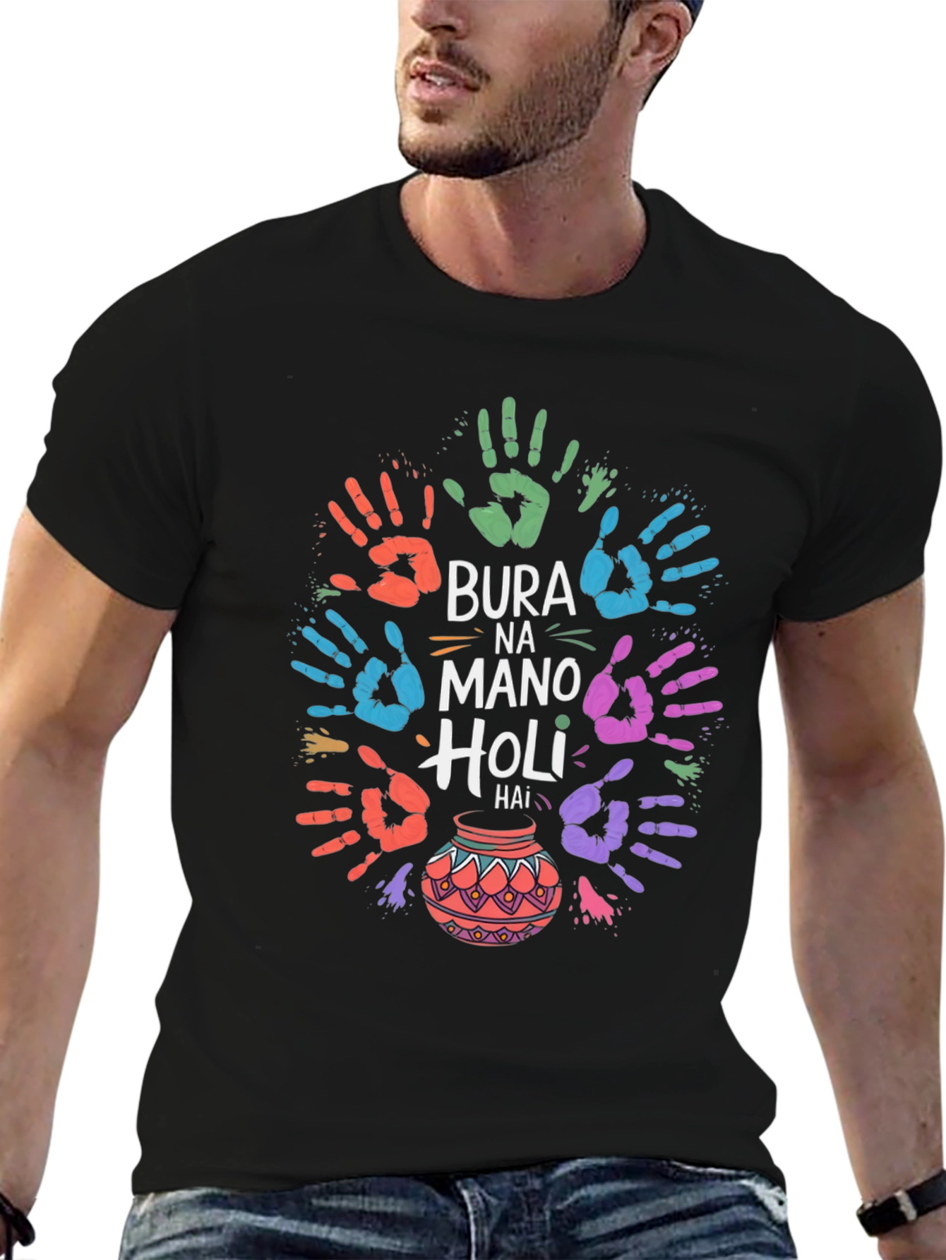 Holi Festival T-Shirt - Bura Na Mano Holi Hai